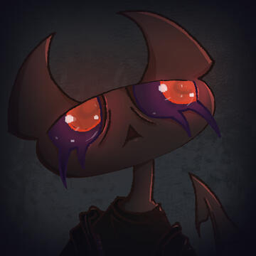 regular_hellspawn's profile picture. A painted portrait of regular_hellspawn. She tilts her head slightly while looking up.